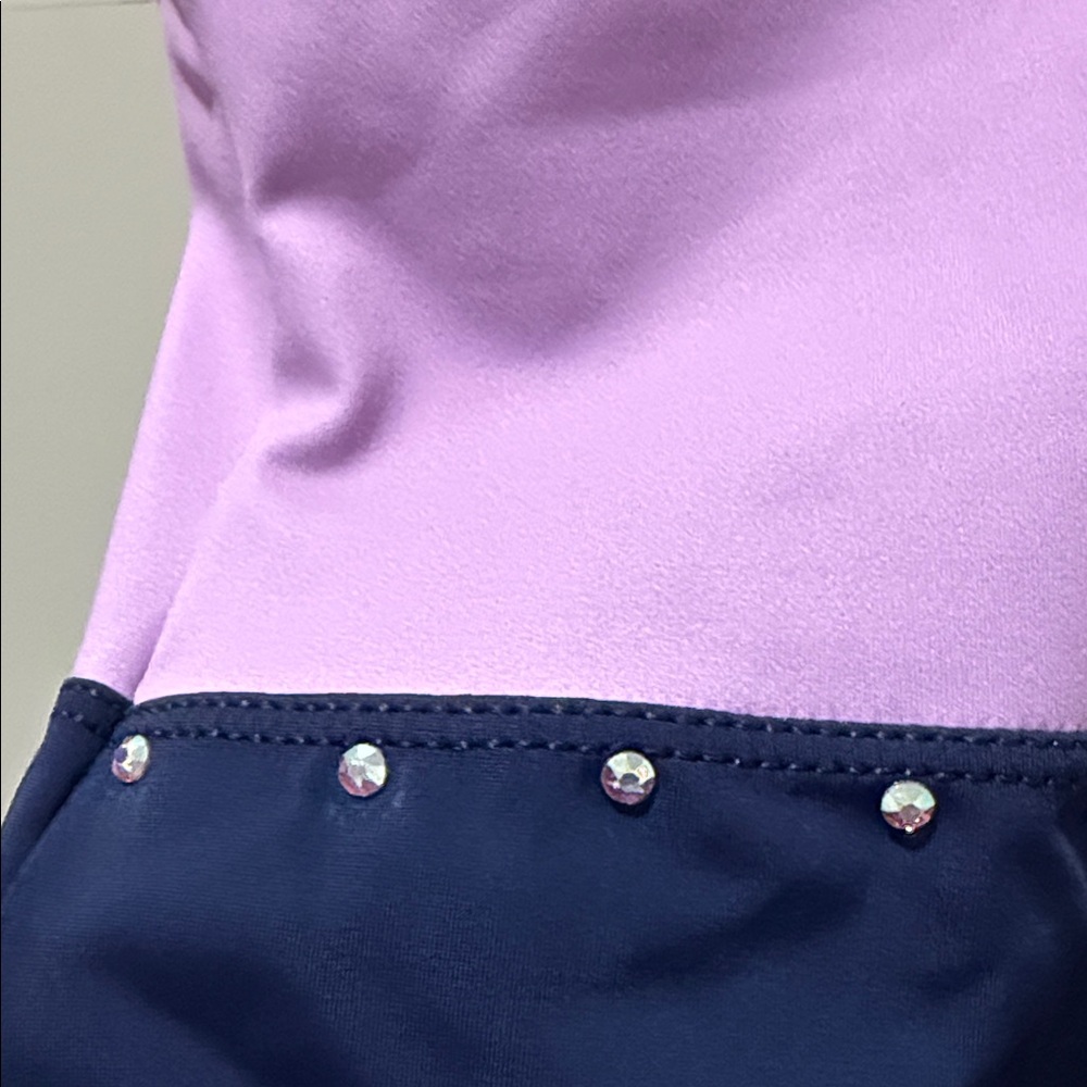 Nike Lavender and Navy Leotard Girls Size XS - Picture 3 of 4
